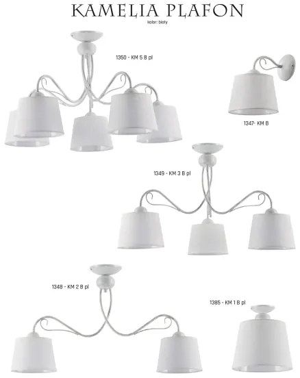 Jupiter 1349 - KM 3 PB - Stropné svietidlo KAMELIA 3xE27/60W/230V