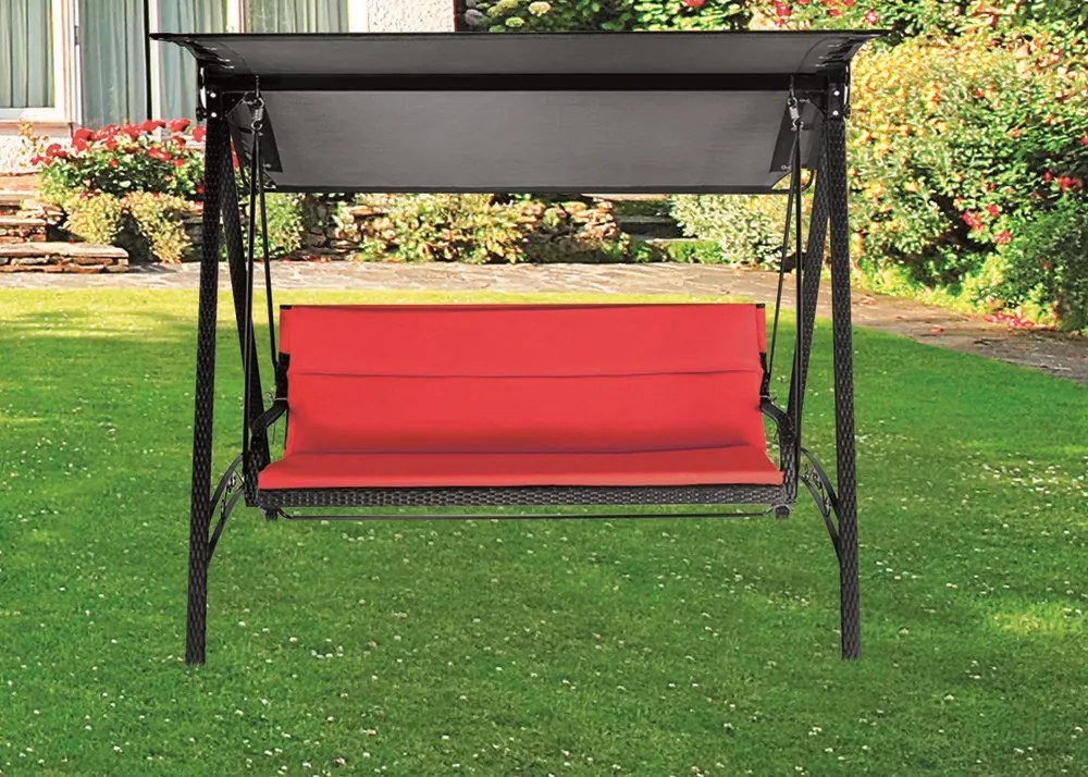 hojdačka RATAN s poduškou ROJAPLAST