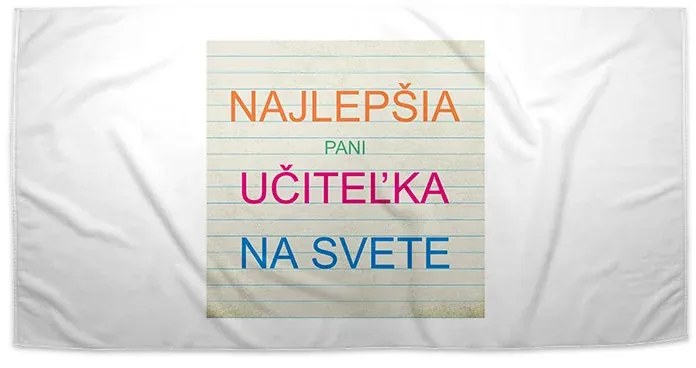 Sablio Uterák Najlepšia pani učiteľka na svete - 50x100 cm