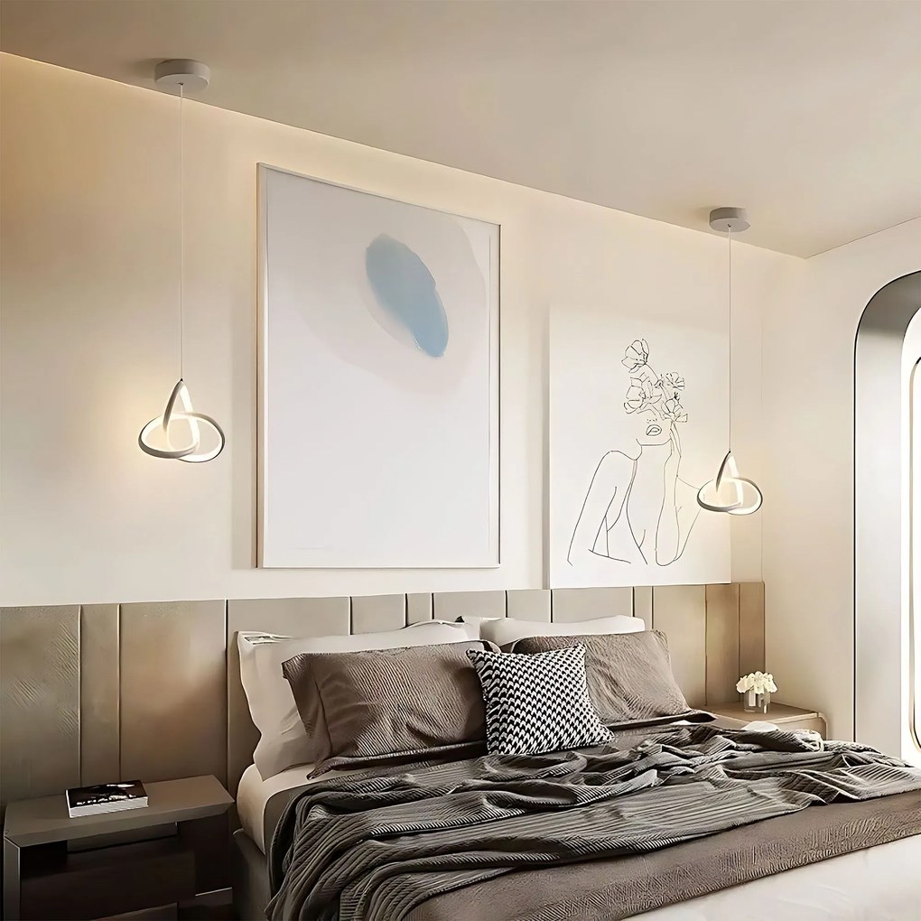 Toolight Toolight, LED závesné osvetlenie 13W, 500lm, 4000K, APP1783-CP, biela, OSW-08969