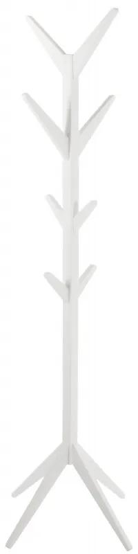 Drevený vešiak Jess 178 cm biely