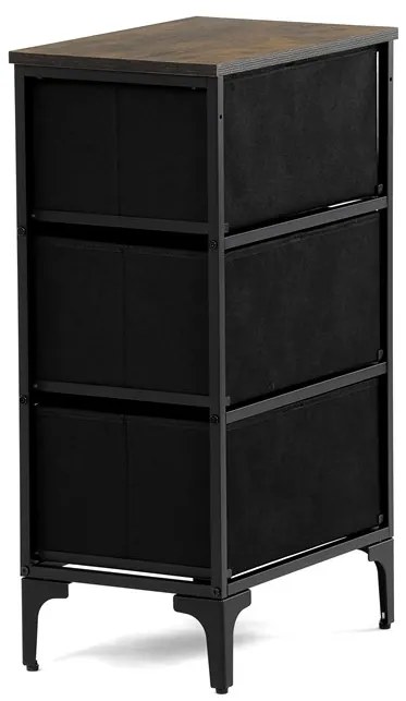 Autronic BONTEC Komoda 45x30x77cm, mdf, viacfarebná, AUK-W2001 BK Farba: Viacfarebná