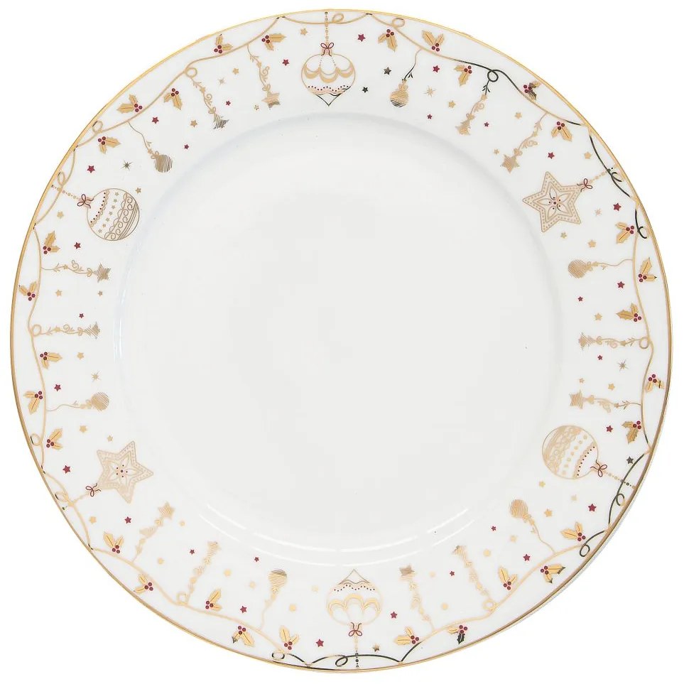 Tanierová súprava bielozlatá 18ks