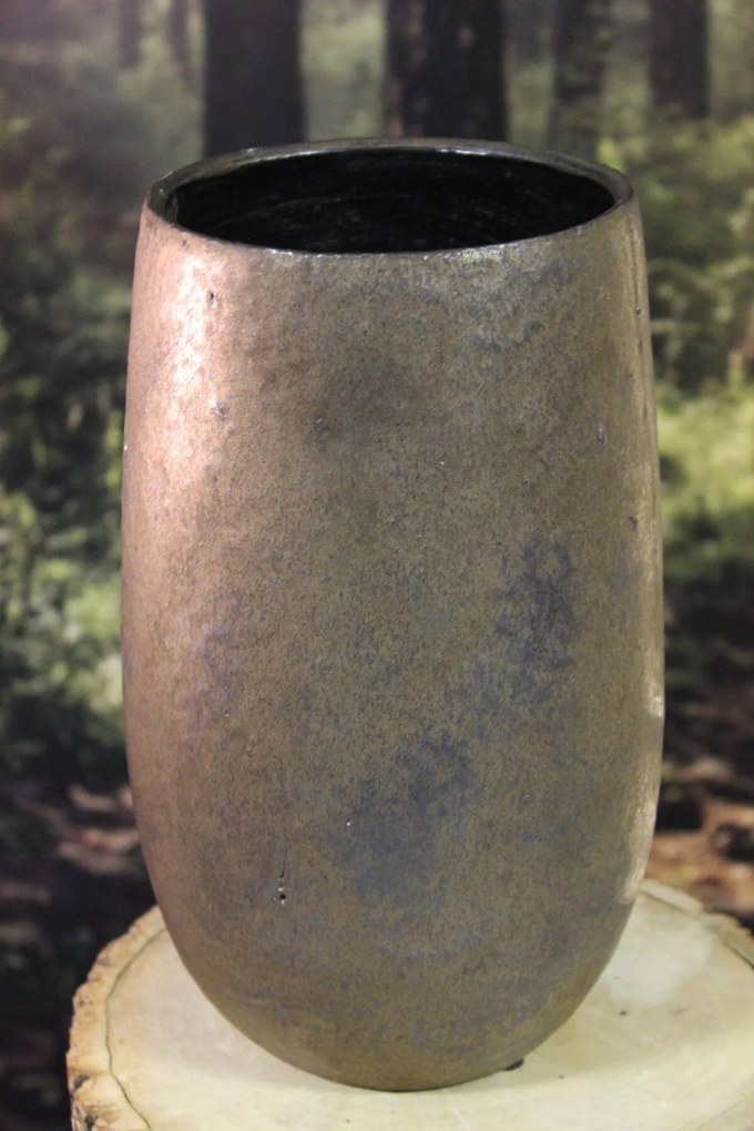 Hnedá patinovaná váza 29cm