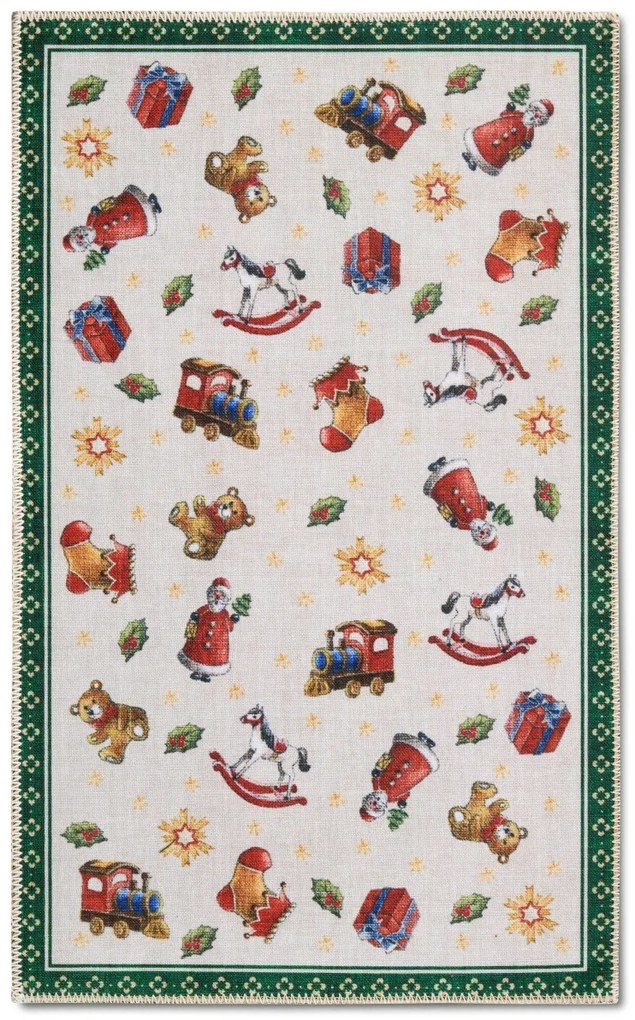 Villeroy & Boch, Kusový koberec Villeroy & Boch Toy's delight s potlačou 106193 Green, Multicolor, 50x80, zelená, obývacia izba