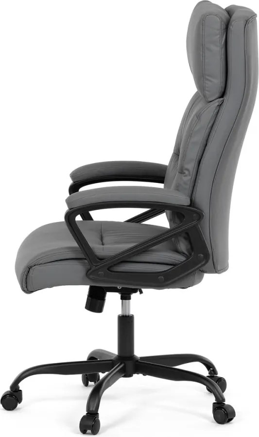 Kancelárske kreslo PEDRO — ekokoža, sivá