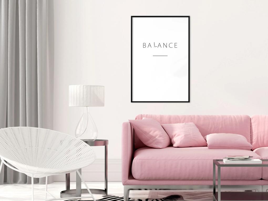 Artgeist Plagát - Balance [Poster] Veľkosť: 20x30, Verzia: Zlatý rám s passe-partout