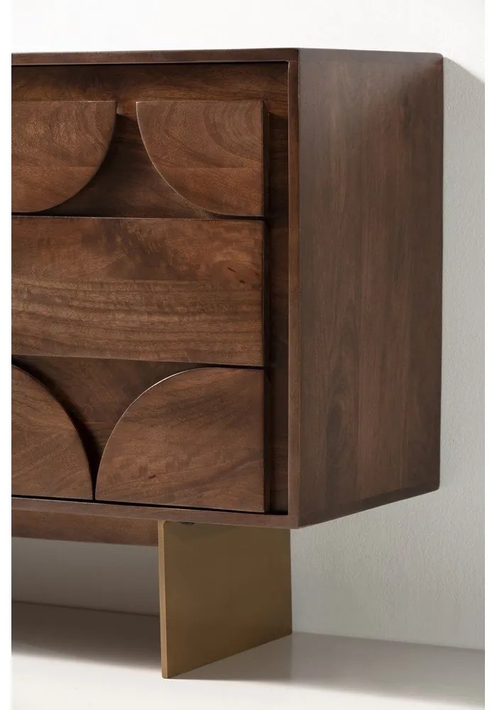 Hnedá komoda z mangového dreva 145x76x40 cm Trisha – MOME