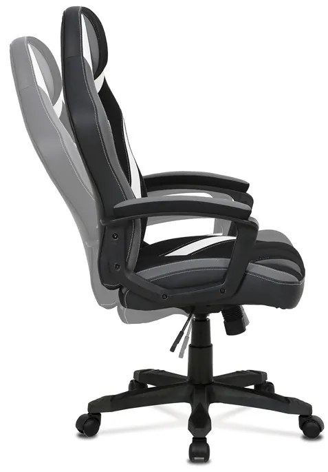 BONTEC Herné kreslo, hojdací mechanizmus, čierna látka, KA-Y326 GREY Farba: Čierna