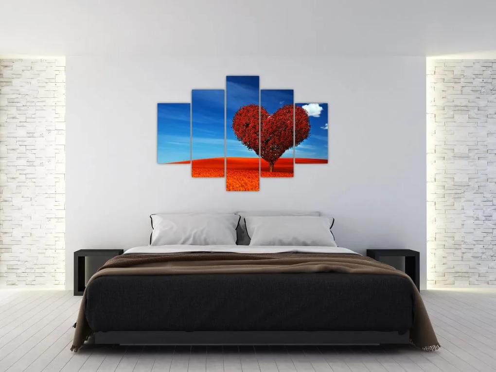 Obraz - Srdce zo stromu (150x105 cm)