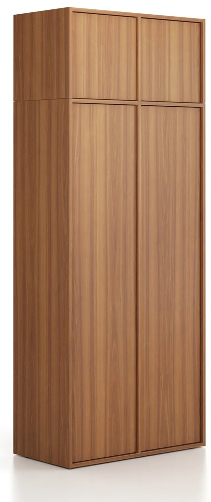 Nadstavba pre skrine FRAME, 2x dvere, 872 x 450 x 427 mm, PUSH-lock, orech