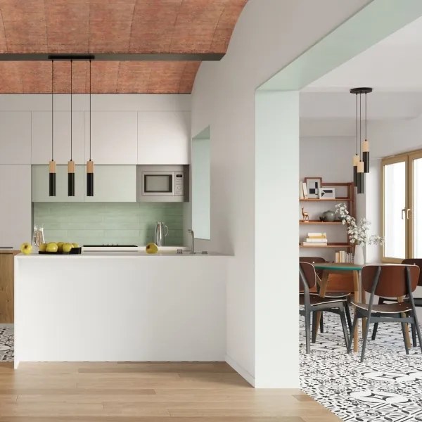 Sollux SL.0634 - Luster na lanku PABLO 3xGU10/40W/230V čierna