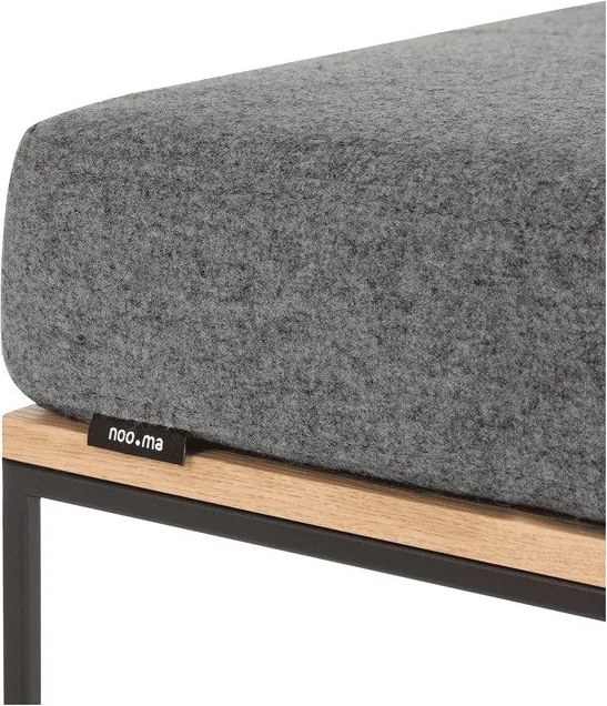 Sivá čalúnená stolička Feo – noo.ma