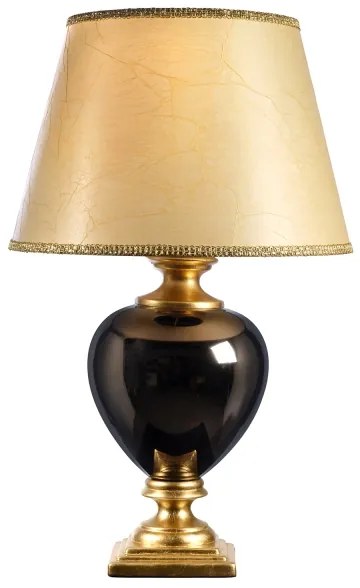 ONLI - Stolná lampa AMADEUS 1xE27/15W/230V 72 cm čierna/zlatá