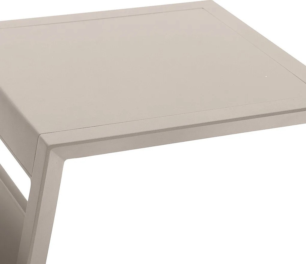 DEOKORK Kovový odkladací stolík LISABON (ivory)