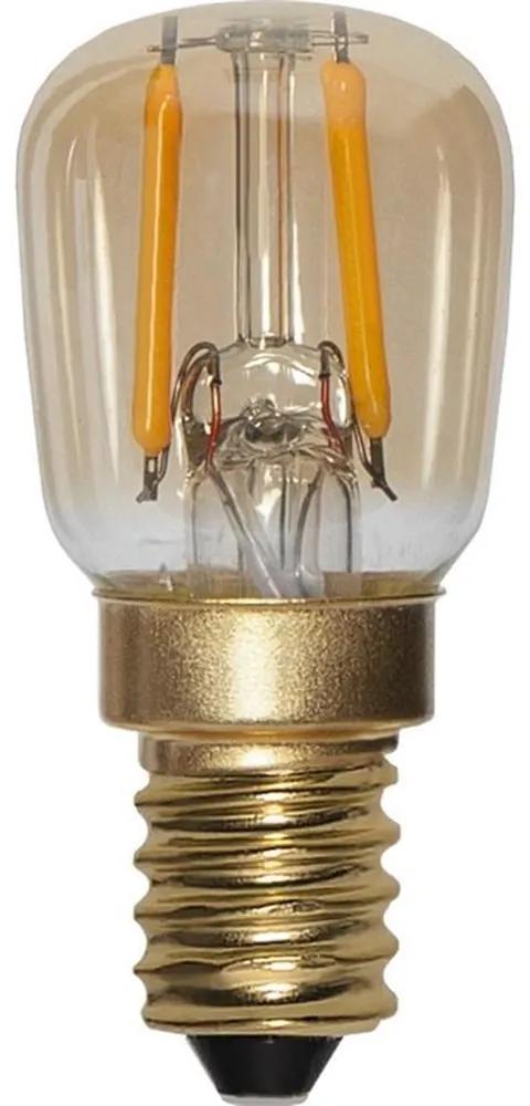 Star trading LED žiarovka s vláknom E14 jantárové sklo