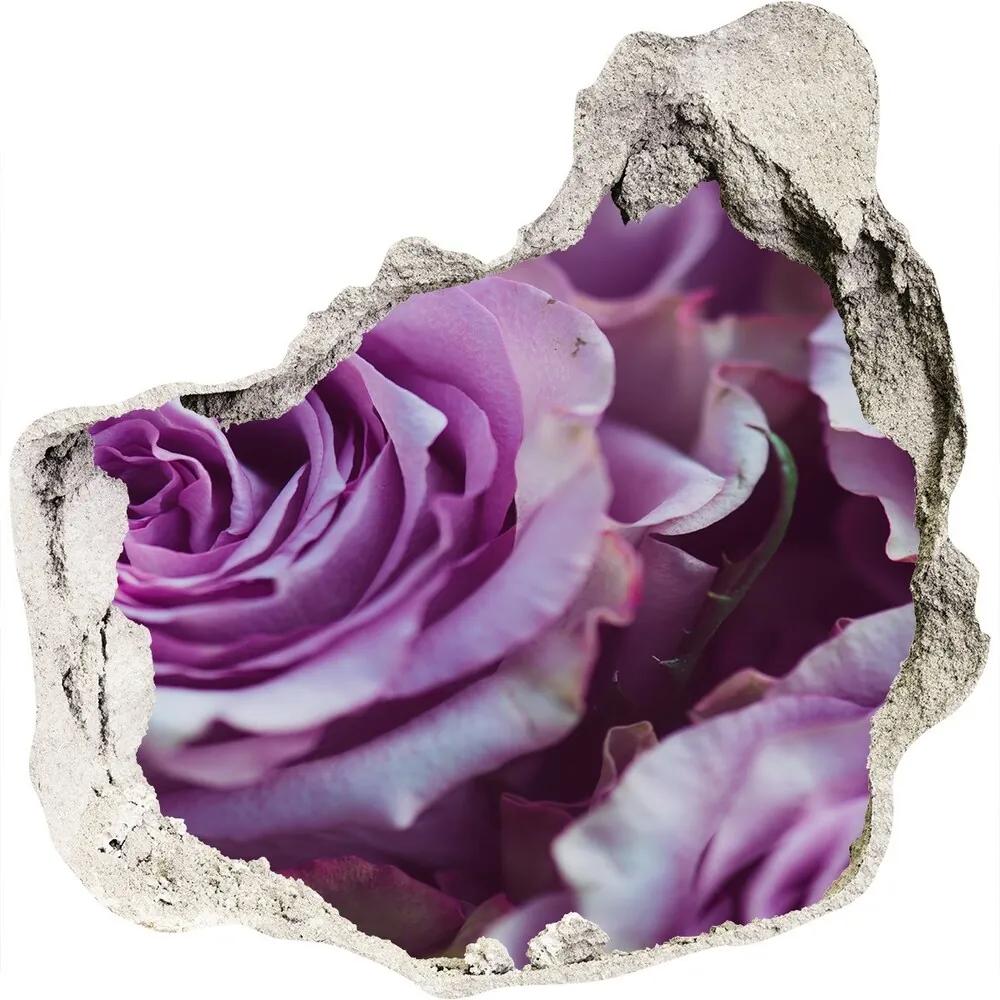 Fototapeta nálepka na stenu Fialové ruže WallHole-75x75-piask-106010688