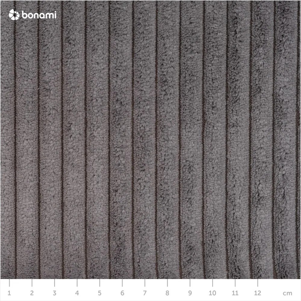 Tmavosivá menčestrová rozkladacia pohovka 245 cm Nihad – Bobochic Paris