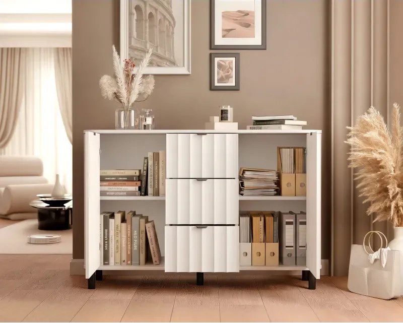 Moderná komoda ONUR 137cm biela