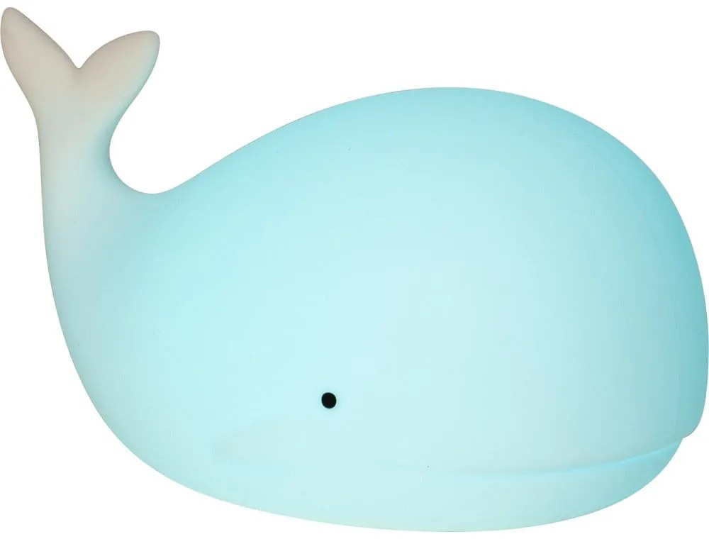 Biele LED detské nočné svetlo Whale - Star Trading