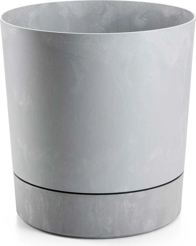 Květináč s podmiskou AZALEA 35 cm šedý beton