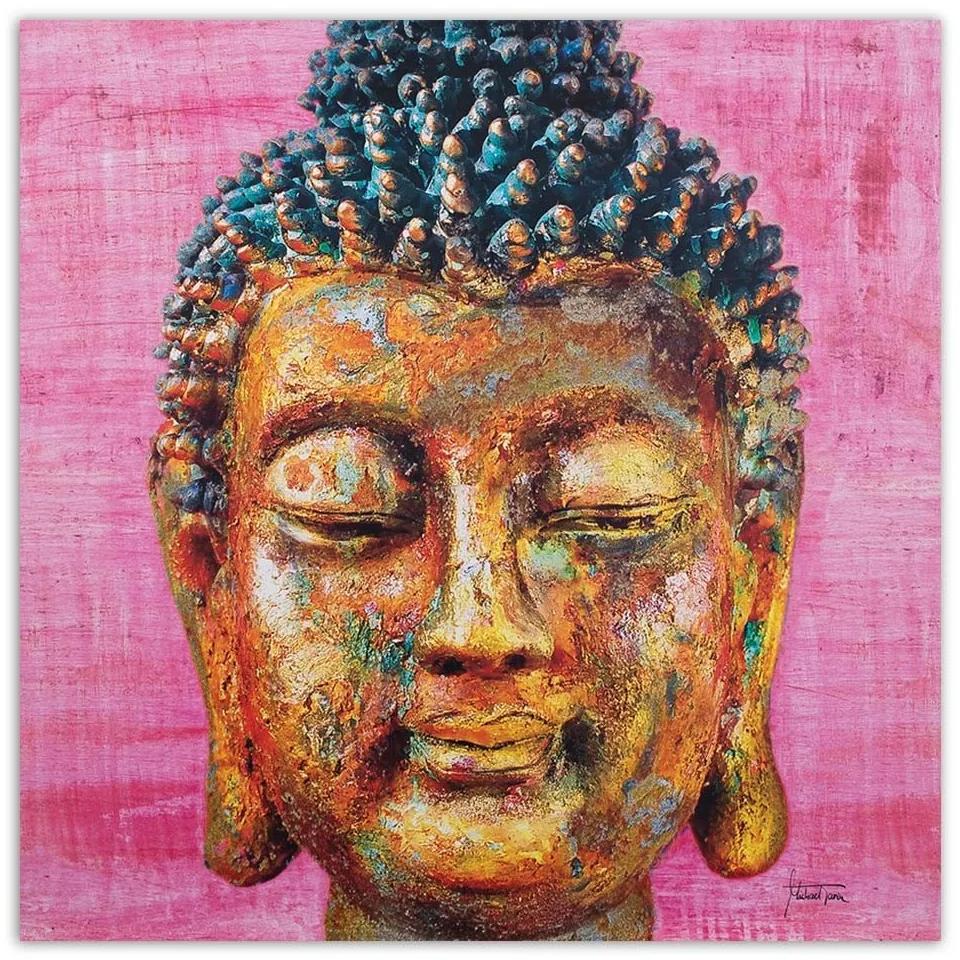 Obraz na plátně Wellness lázně Pink Buddha - 50x50 cm