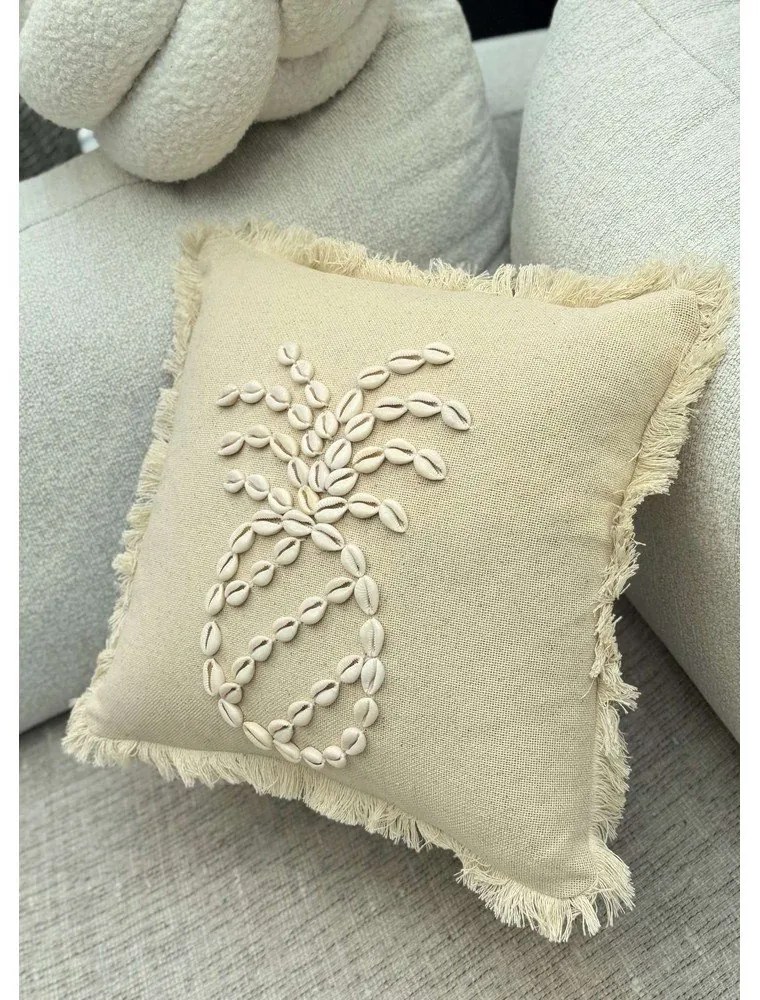 Bavlnená obliečka na vankúš 43x43 cm Seashells – Mioli Decor