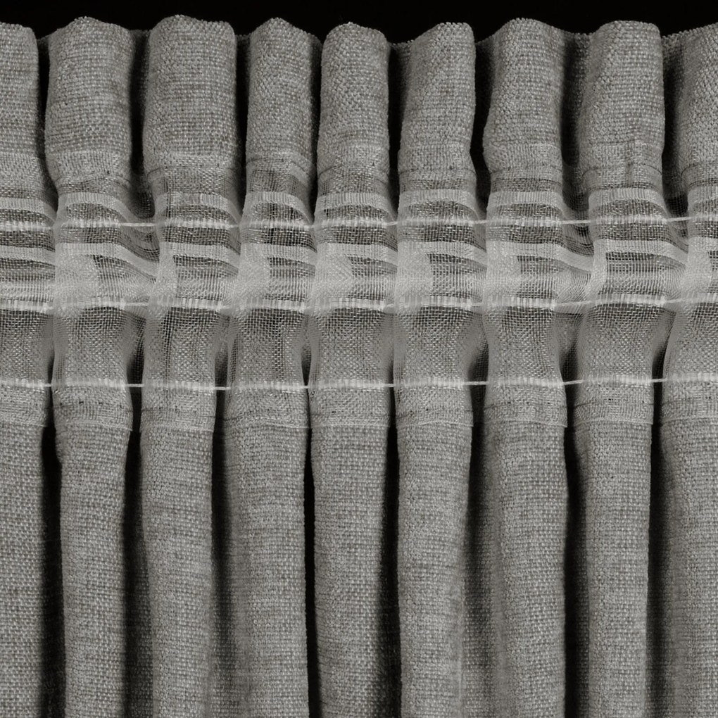 ZÁVES NA PÁSKE VANI 140X270 CM SIVÁ