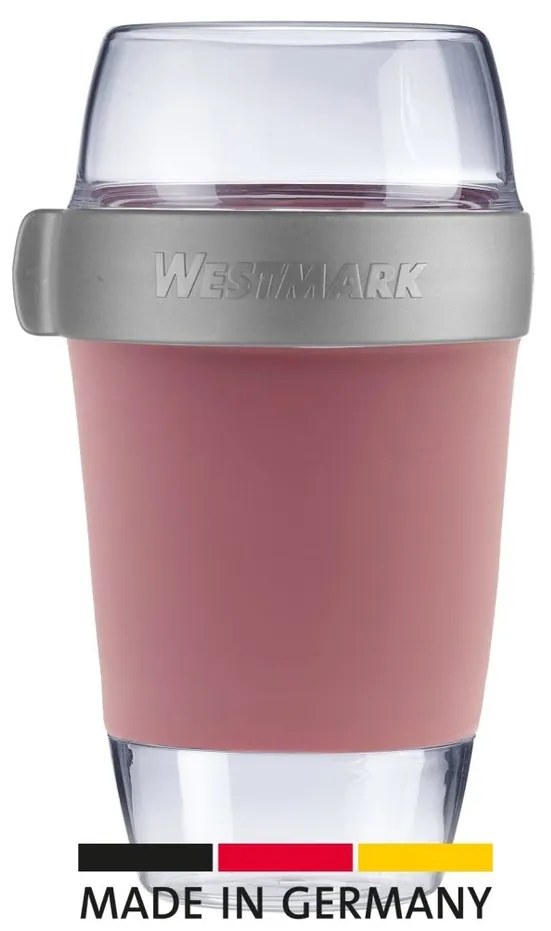 Westmark Trojdielna dóza na jedlo, 1150 ml, ružová