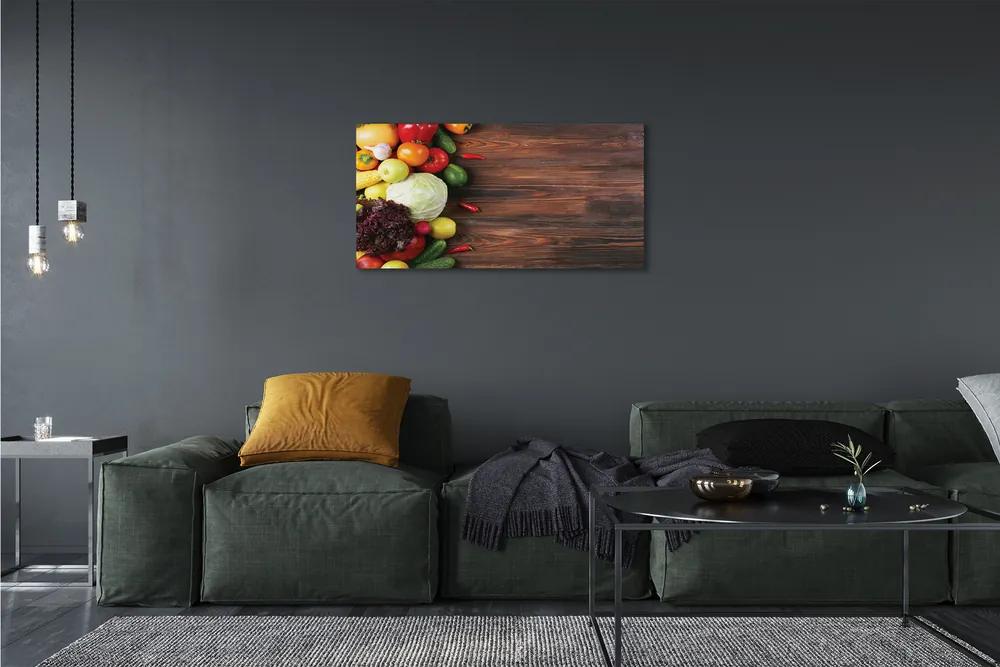 Obraz canvas Kukurica korenie kapusta 125x50 cm