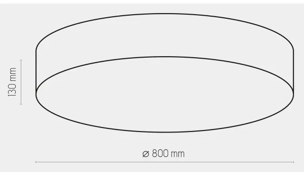Stropné svietidlo RONDO 6xE27/15W/230V pr. 80 cm šedá