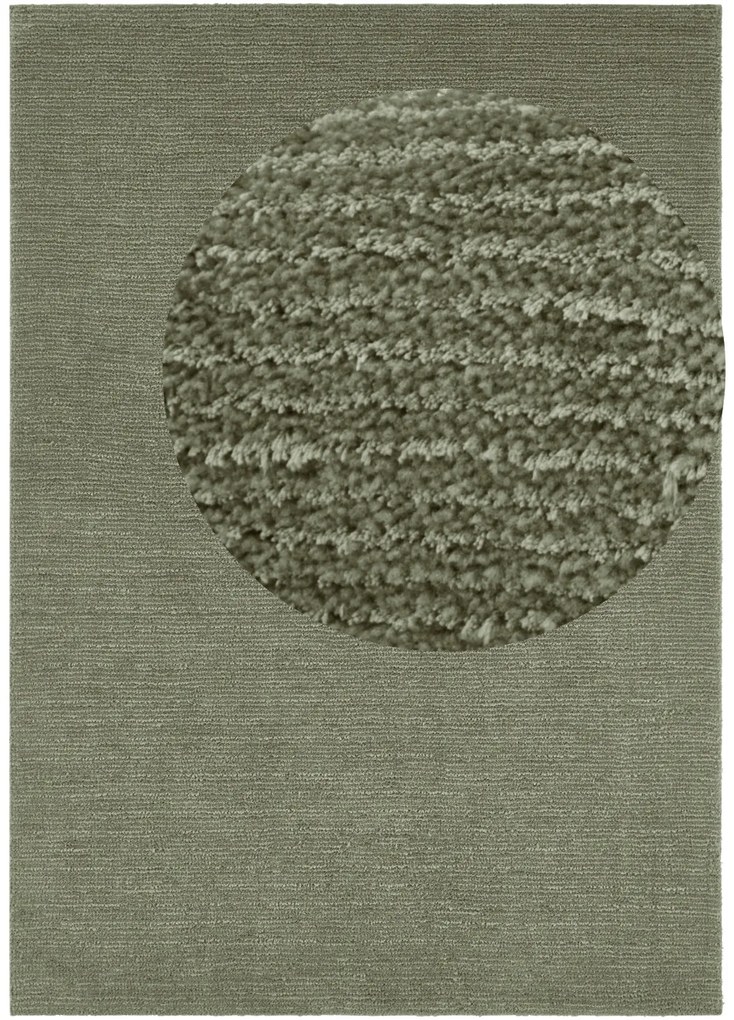 Kusový koberec Cloud 103931 Mossgreen, 160x230, zelená, chodba / predsieň, Hanse Home