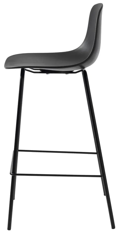 Čierna plastová barová stolička 92,5 cm Whitby – Unique Furniture