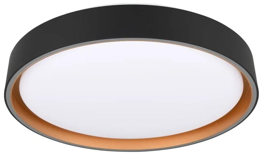 Čierne LED stropné svietidlo ø 40 cm Felis – Trio