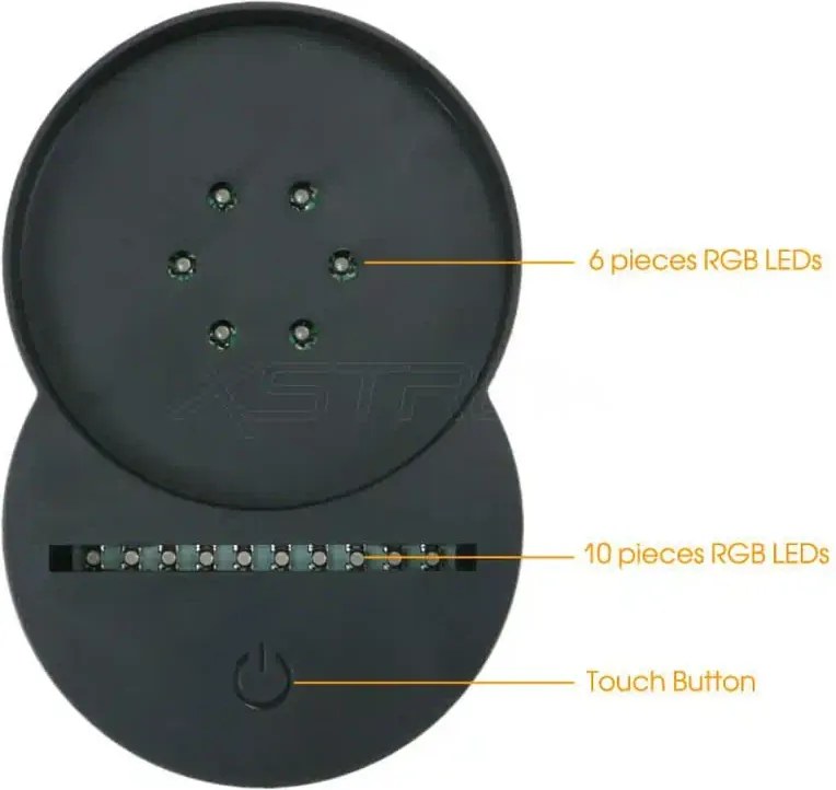 XSTRON TDL-AR - Základňa pre 3D LED nočnú lampu - Aroma - aromaterapeutická s difuzérom