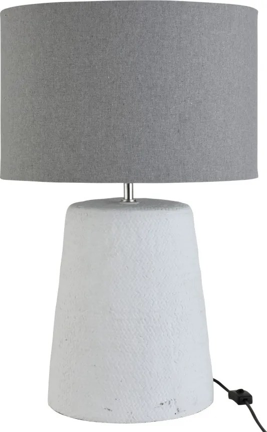 Stolná lampa v šedo-bielej kombinácii Abelle L - Ø 42 * 64 cm