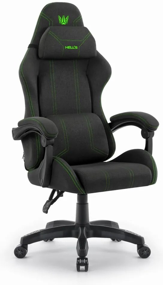 Ergonomické látkové herné kreslo HC-1014 červená