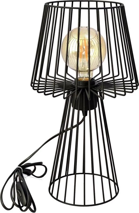 Stolná lampa TORRI 1xE27/15W/230V čierna