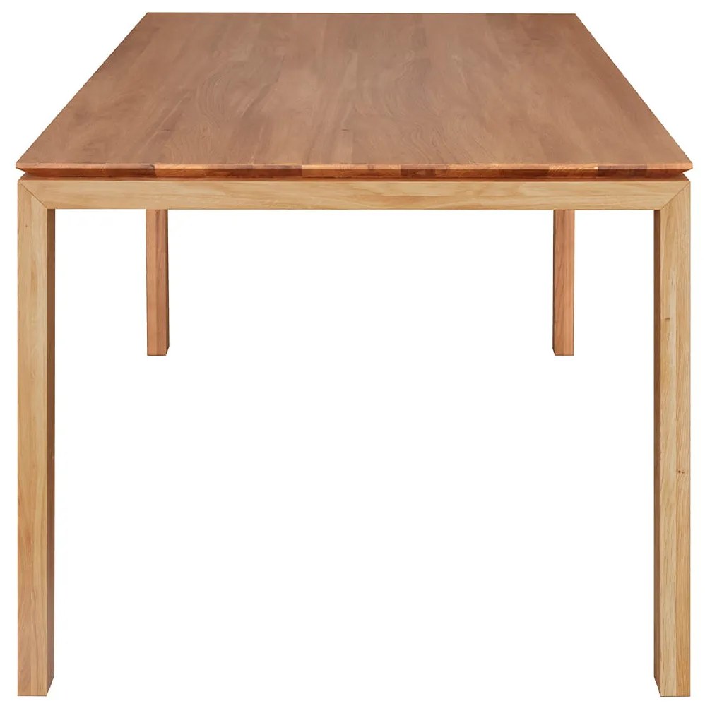 Obdĺžnikový dubový stôl 90x180 cm Boston matný dub