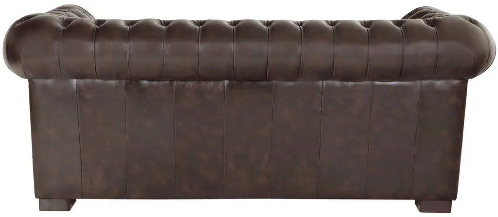 furniture-nabytek.cz - Kožená sedačka Chesterfield trojmístná