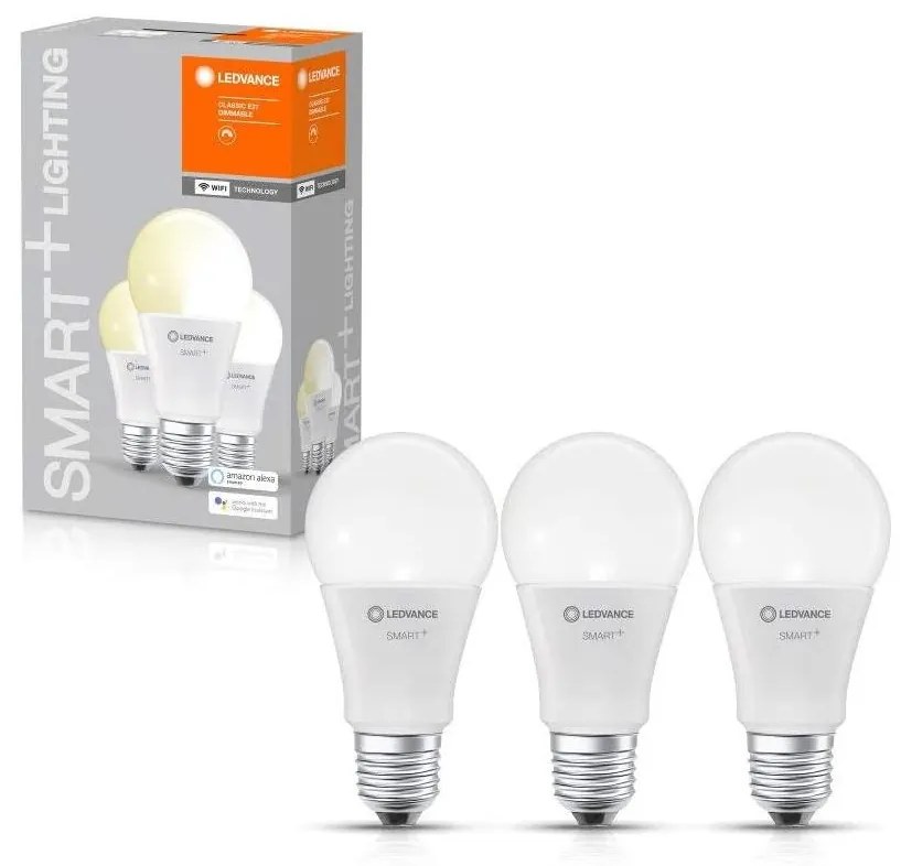 SADA 3x LED Stmievateľná žiarovka SMART+ E27/9W/230V 2700K - Ledvance