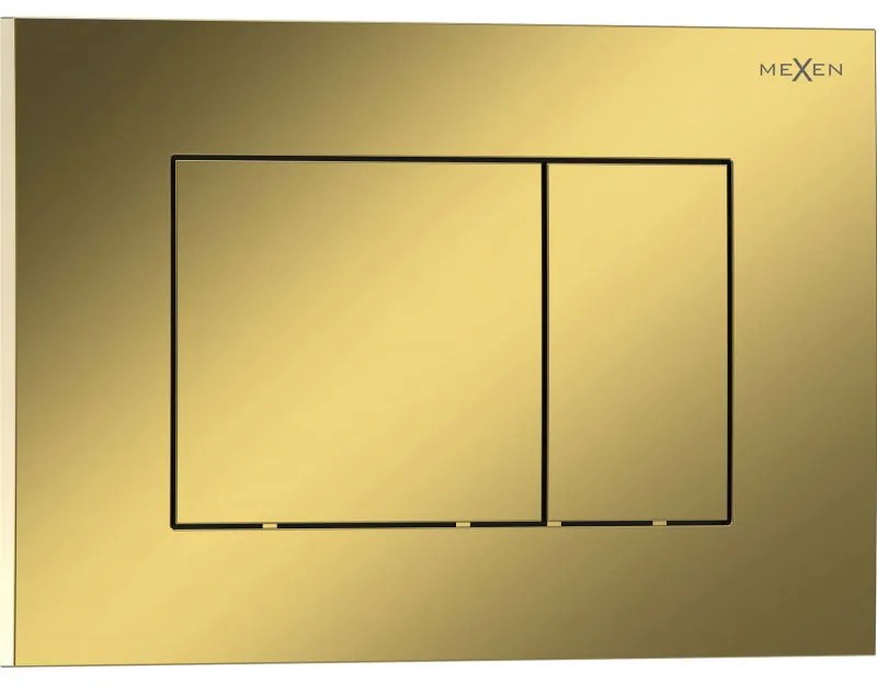 Mexen Tex 02, tlačidlo na splachovanie, zlatá šampanská lesklá, 6102-08
