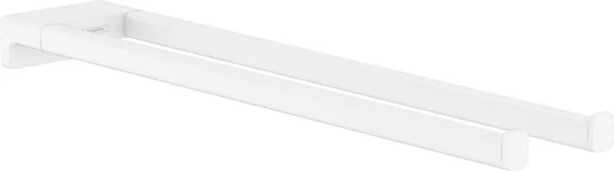 Hansgrohe AddStoris, držiak na uterák dvojramenný, matná biela, HAN-41770700