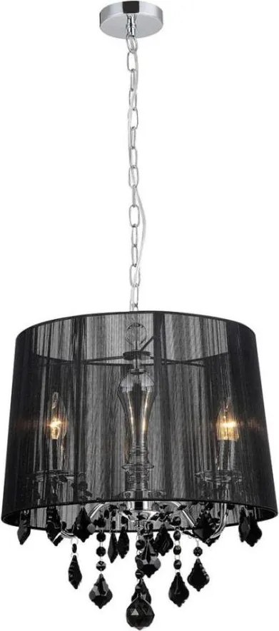 ITALUX MDM-2572/3 BK - Luster na reťazi CORNELIA 3xE14/40W/230V