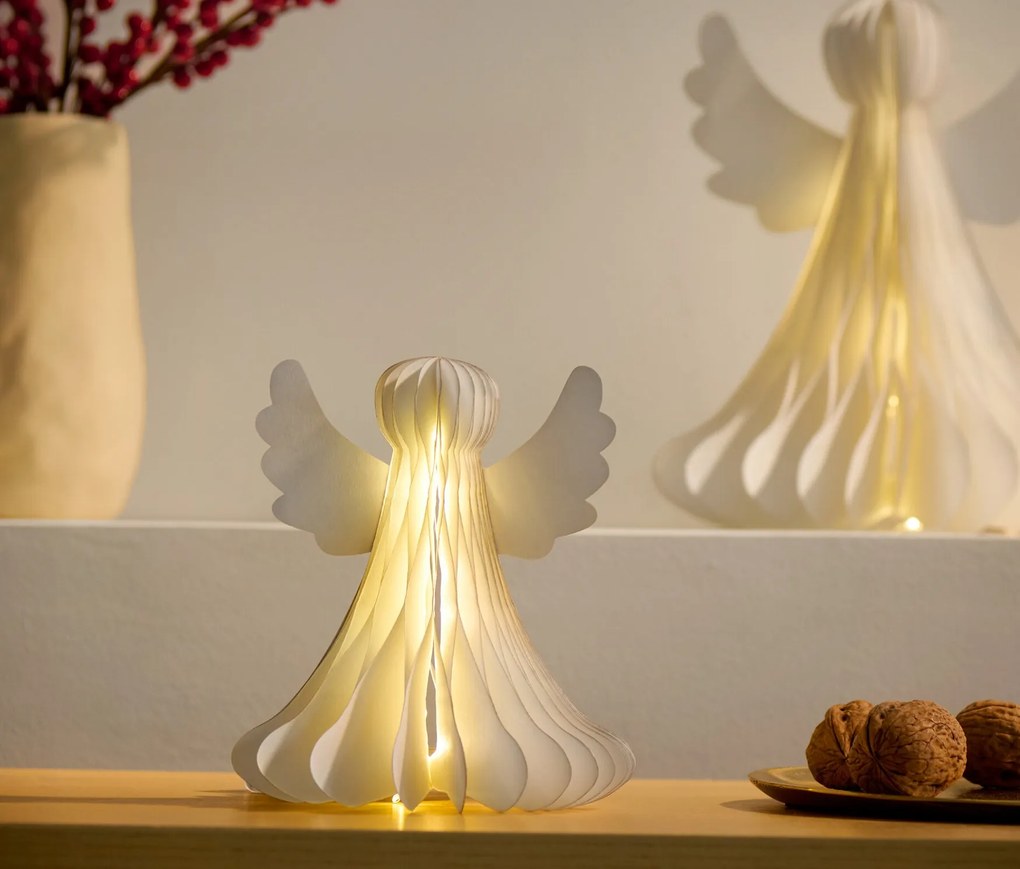 Papierový LED anjel, malý