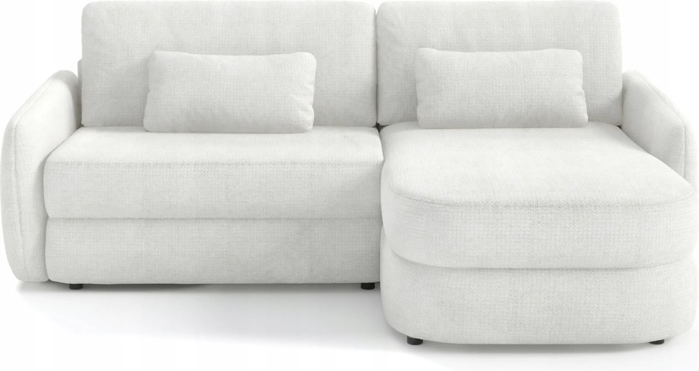 Moderný malý rohovník Sawona s funkciou spania, úložný priestor 240 cm, univerzálny