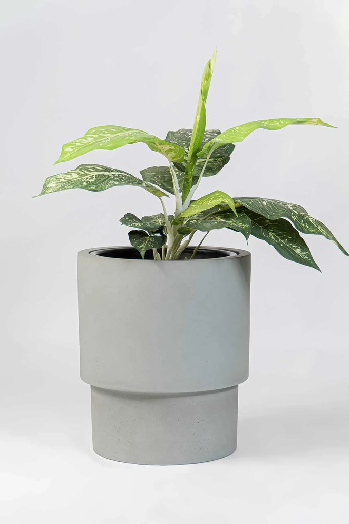 Kvetináč ESCADA, sklolaminát, výška 40 cm, beton design