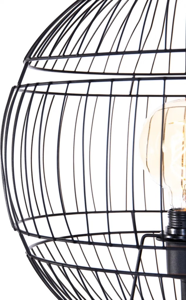 Moderná stojaca lampa čierna - Sphaera