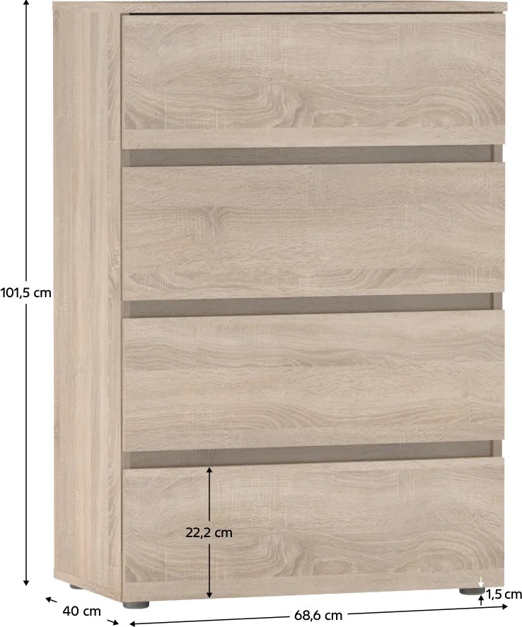 Komoda PARMAD, dub Sonoma