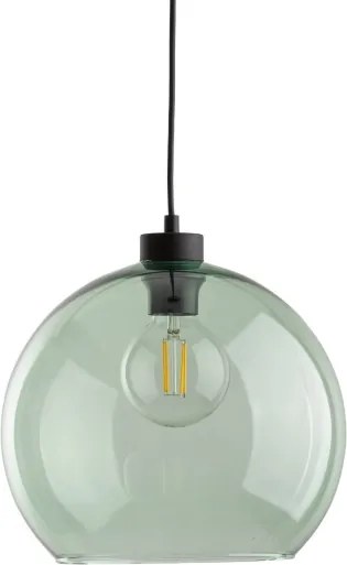 Závesný luster CUBUS 1xE27/15W/230V čierna/dymová zelená
